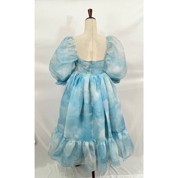 SELKIE Sz S Small Head in the Clouds French Puff Dress NWT - Picture 11 of 16